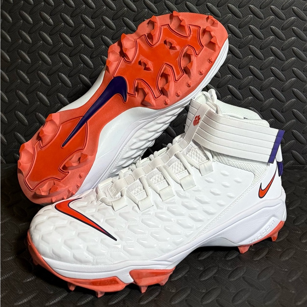 Nike Force Savage Pro 2 Shark Clemson Tigers Football Cleats Mens Size 14